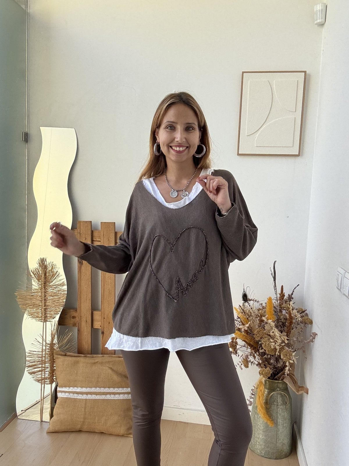 Conjunto 2 peças Camisola + Top