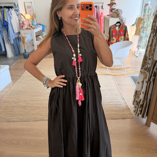 Vestido Marisa da Paprika, vestido sem mangas em algodão