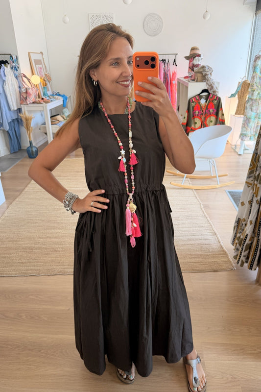 Vestido Marisa da Paprika, vestido sem mangas em algodão