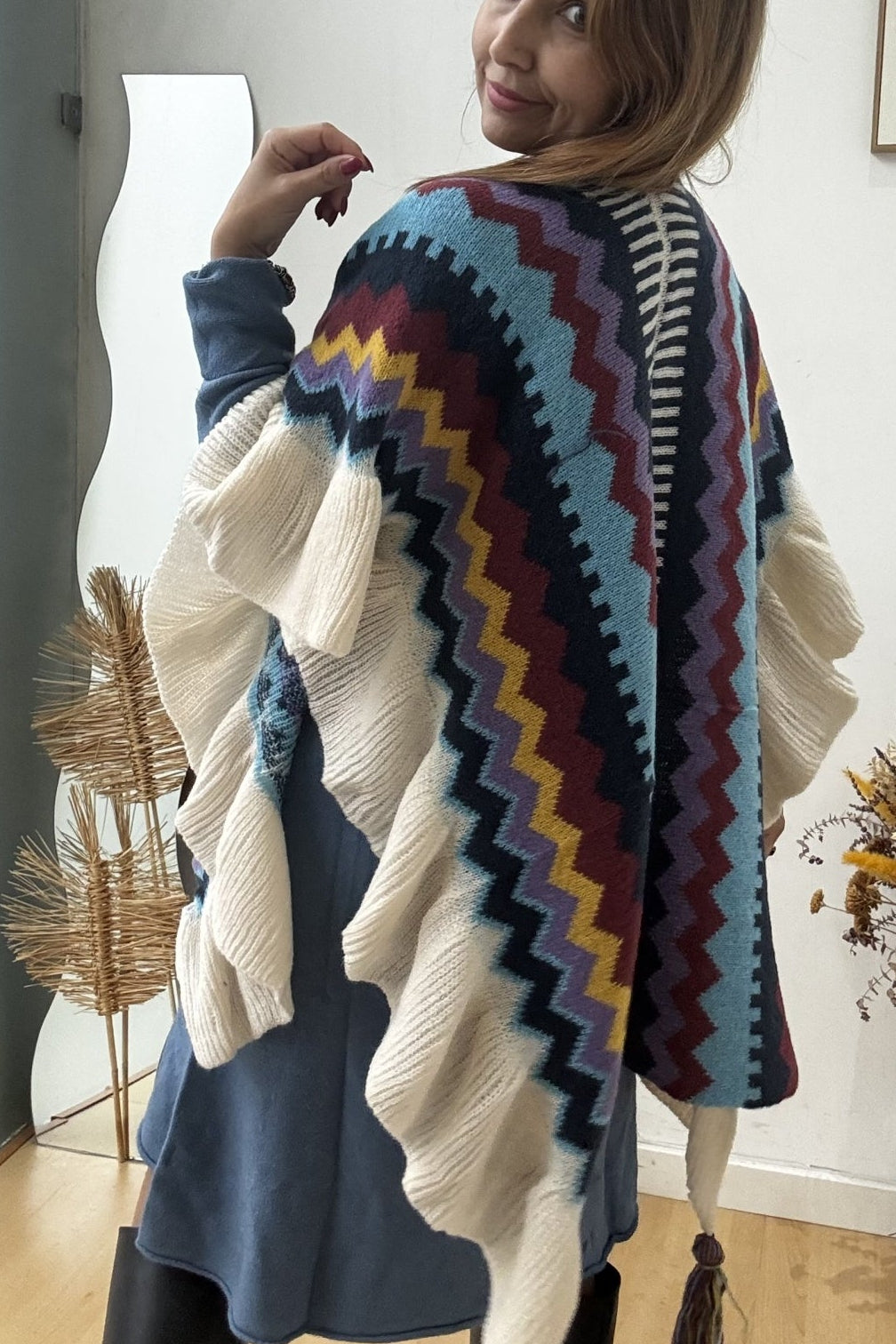 Poncho Caxemira – vista 3