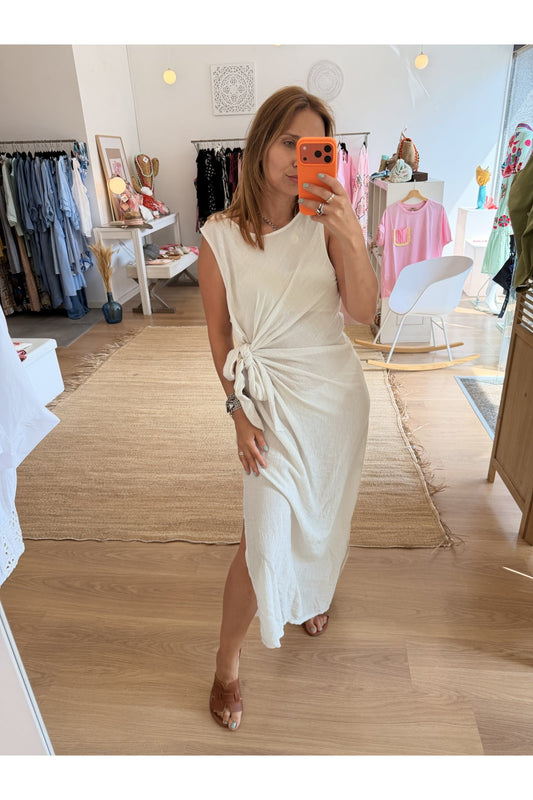 Vestido Laçada Crepe