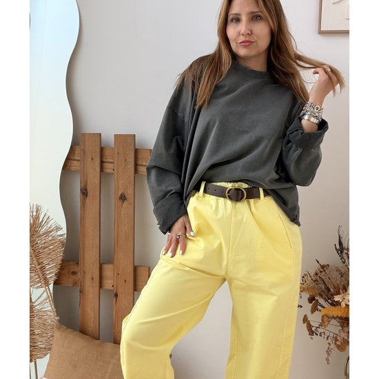 Calças Sarja Modelo Baggy