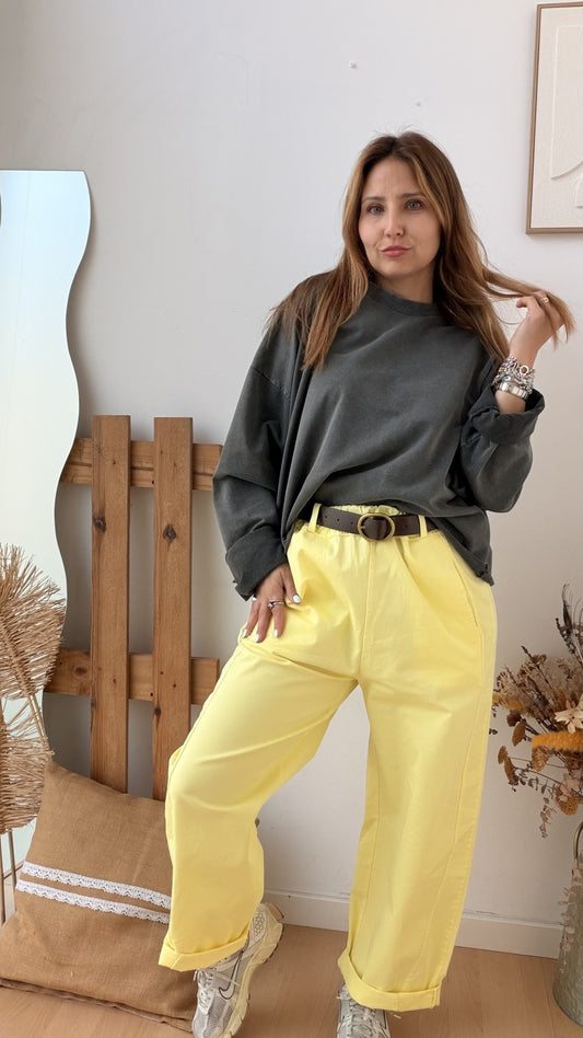 Calças Sarja Modelo Baggy