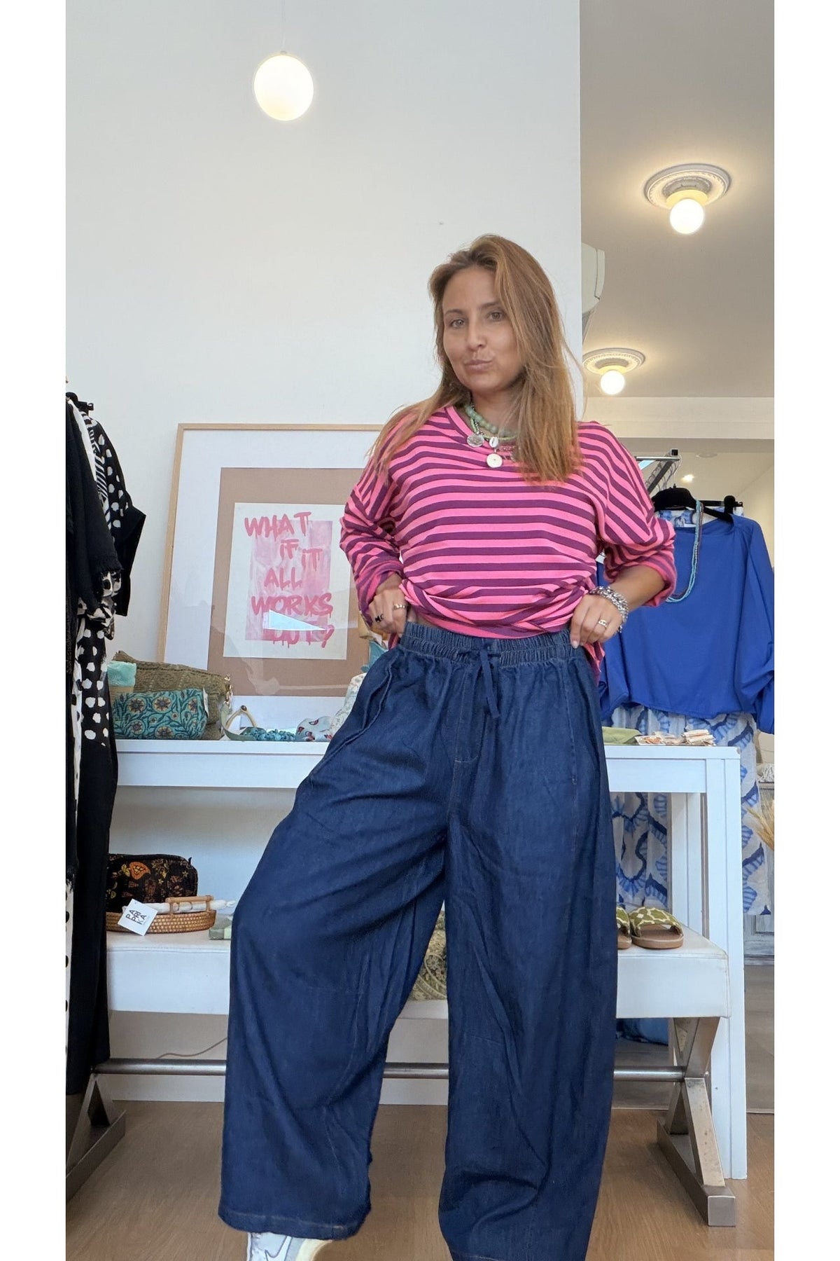 Calças Baggy Dark Jeans – vista 2