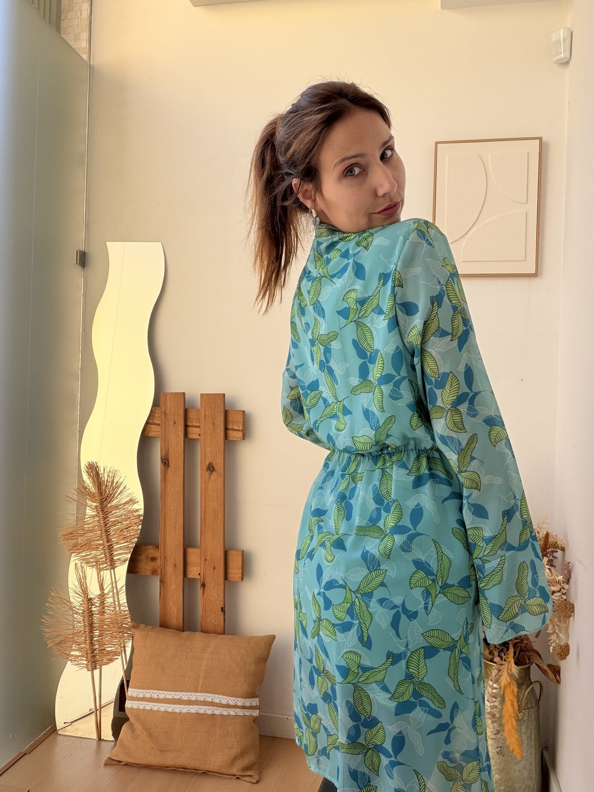 Vestido Folhas