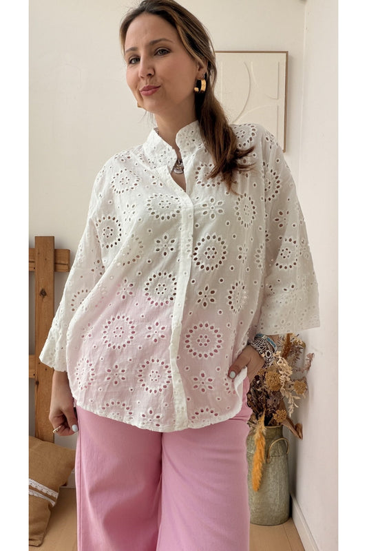 Blusa Bordado Inglês