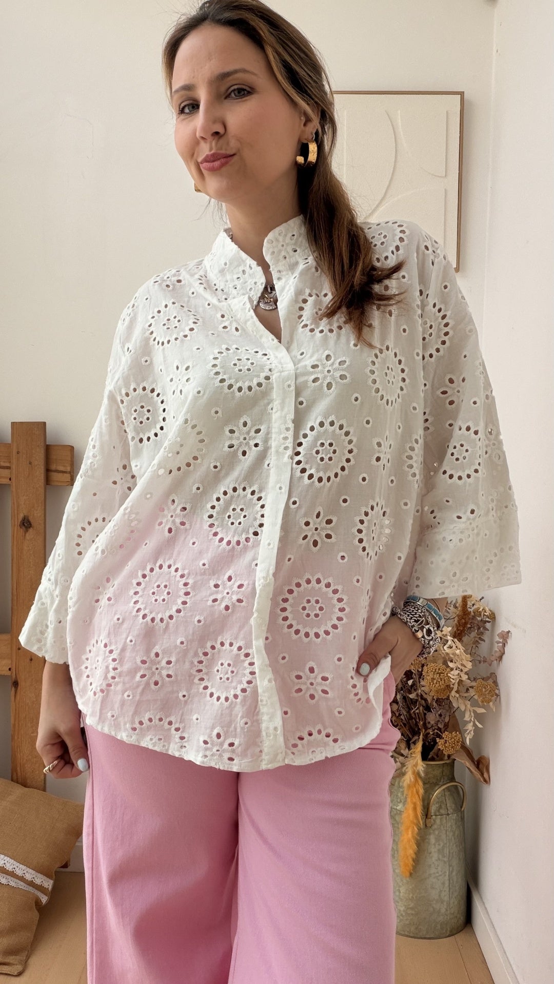 Blusa Bordado Inglês
