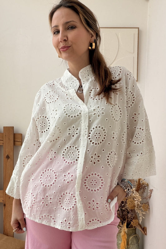 Blusa Bordado Inglês