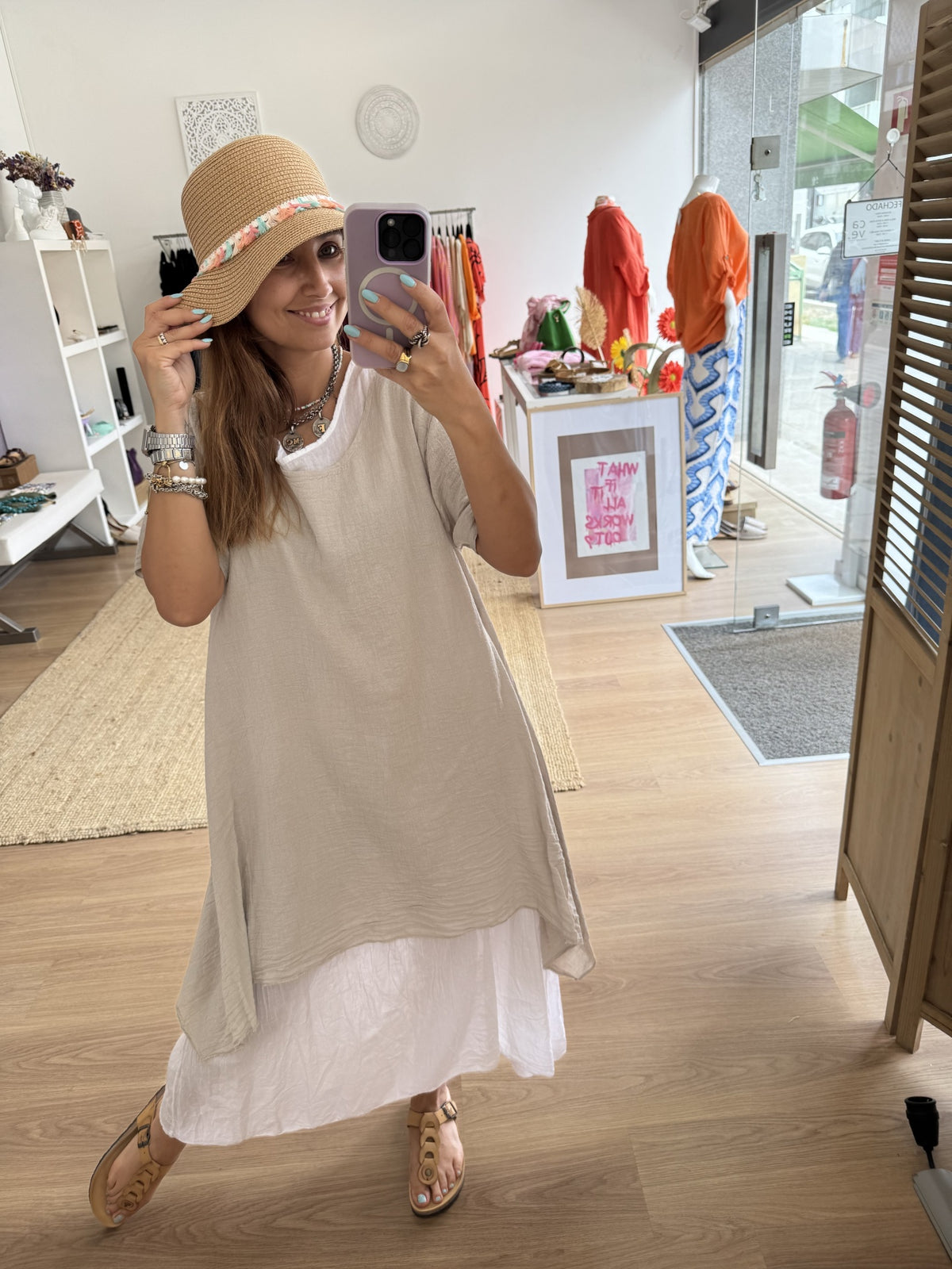 Vestido Linho 2 peças