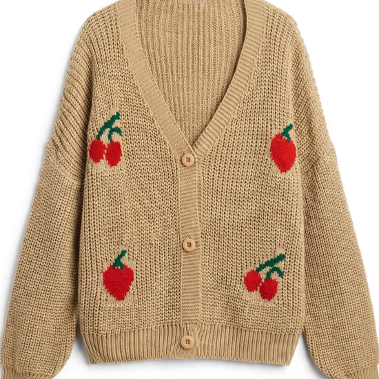Cardigan Cerejas – vista 2