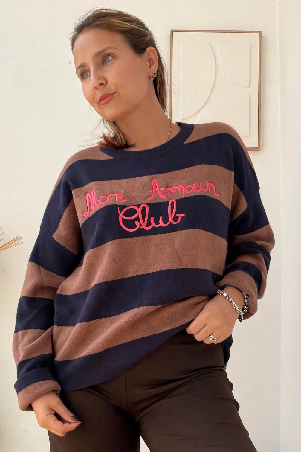 Camisola Riscas Mon Amour – vista 1