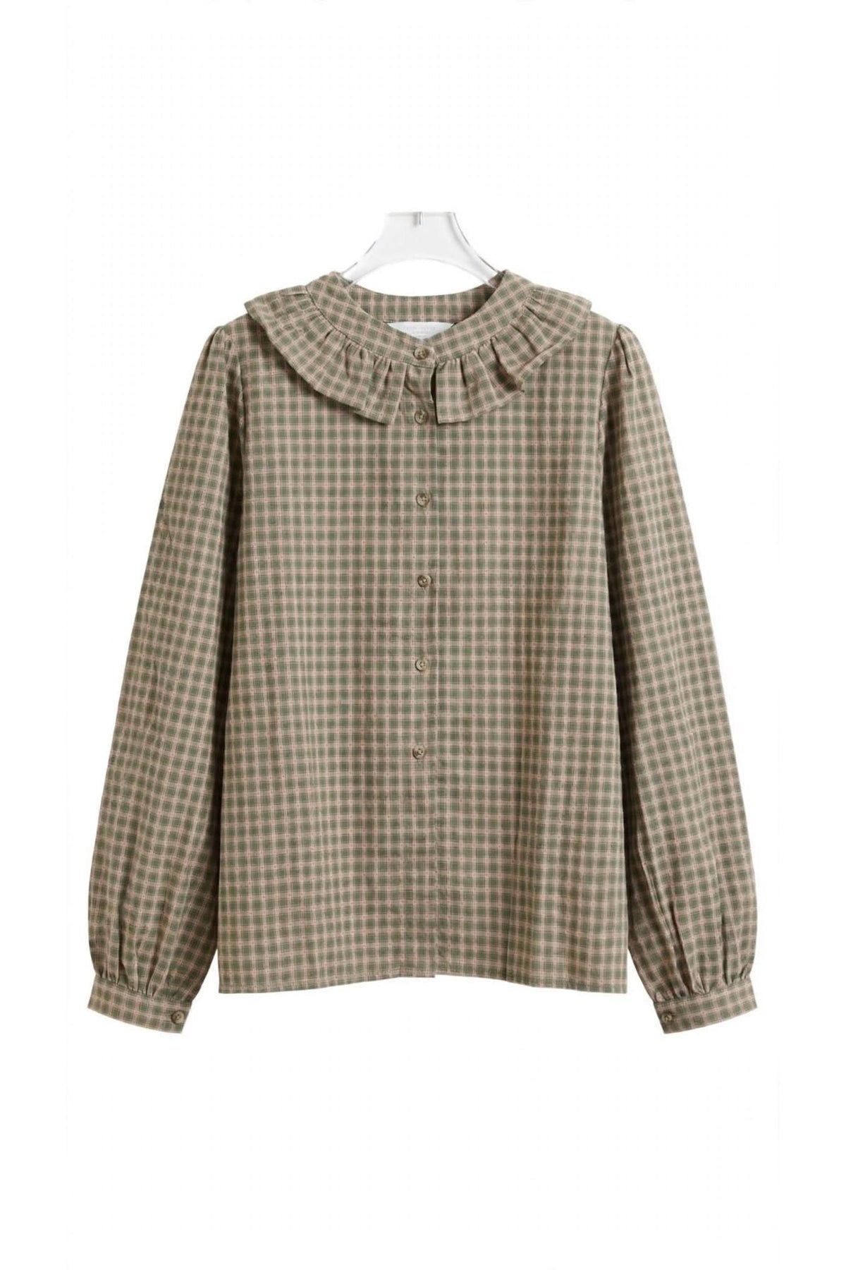 Camisa Xadrez Vichy com Gola – vista 2
